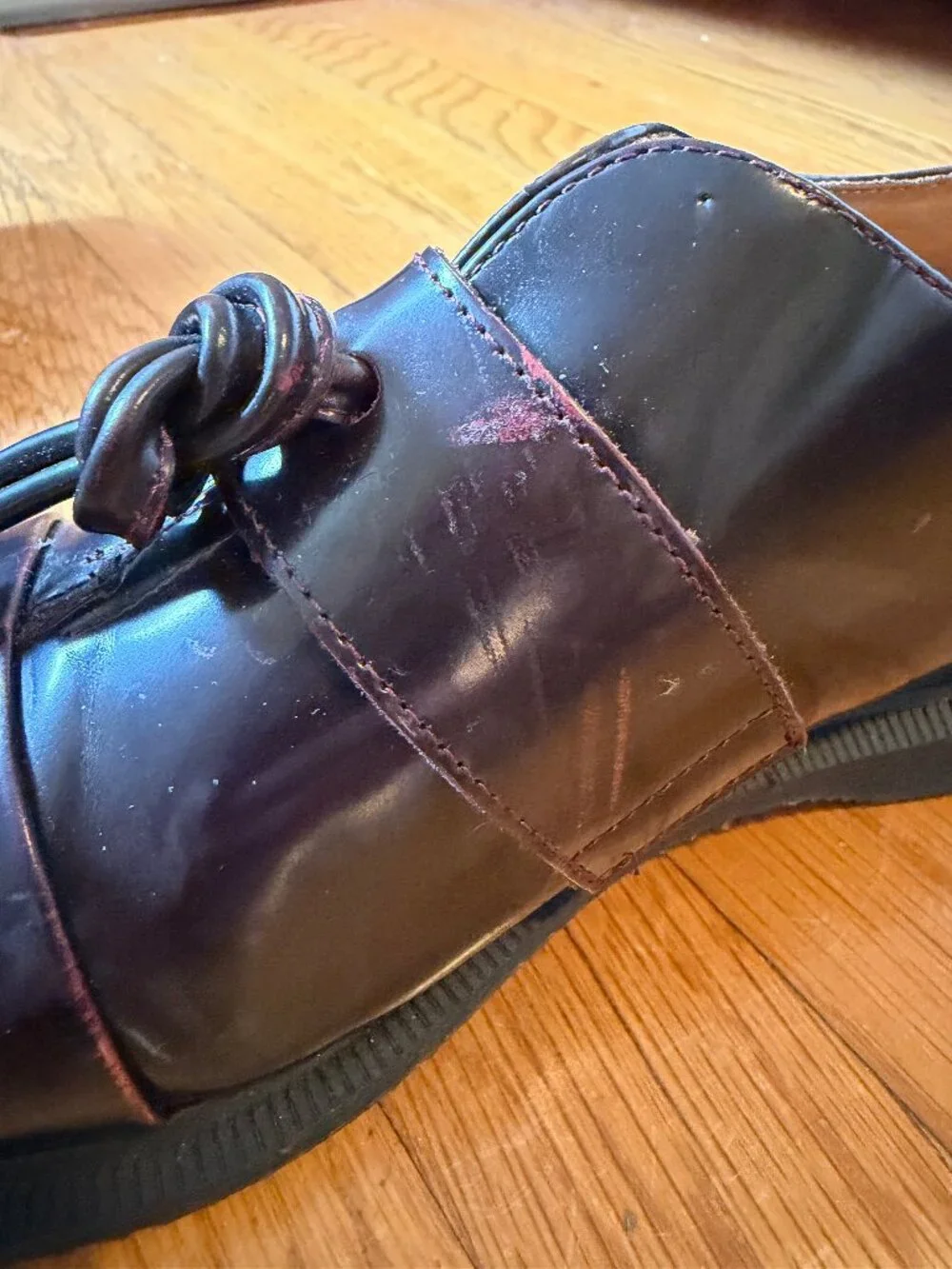 Dr. Martens Eliza Strap Oxford Shoes Burgundy US 9 - Picture 7 of 10